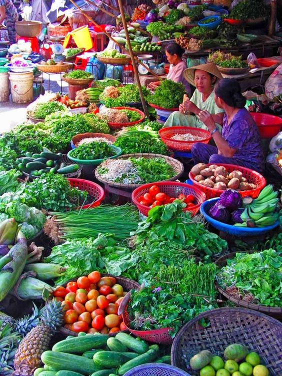 Nông sản tại chợ Xuân Khánh